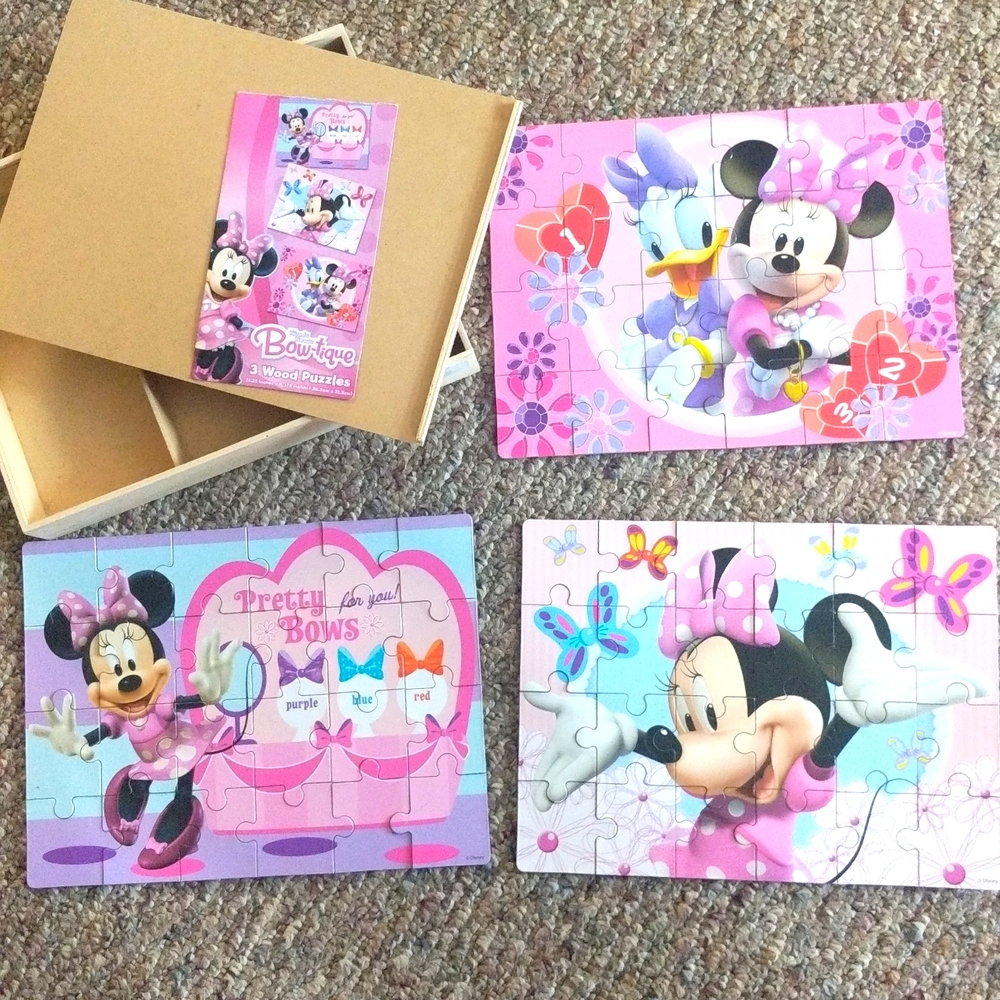 3 Wooden Disney Puzzles